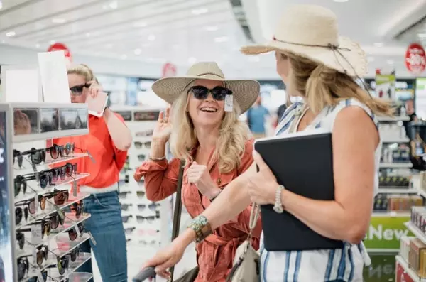 Duty free shopping at airport